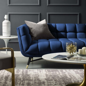 Adept Velvet Sofa