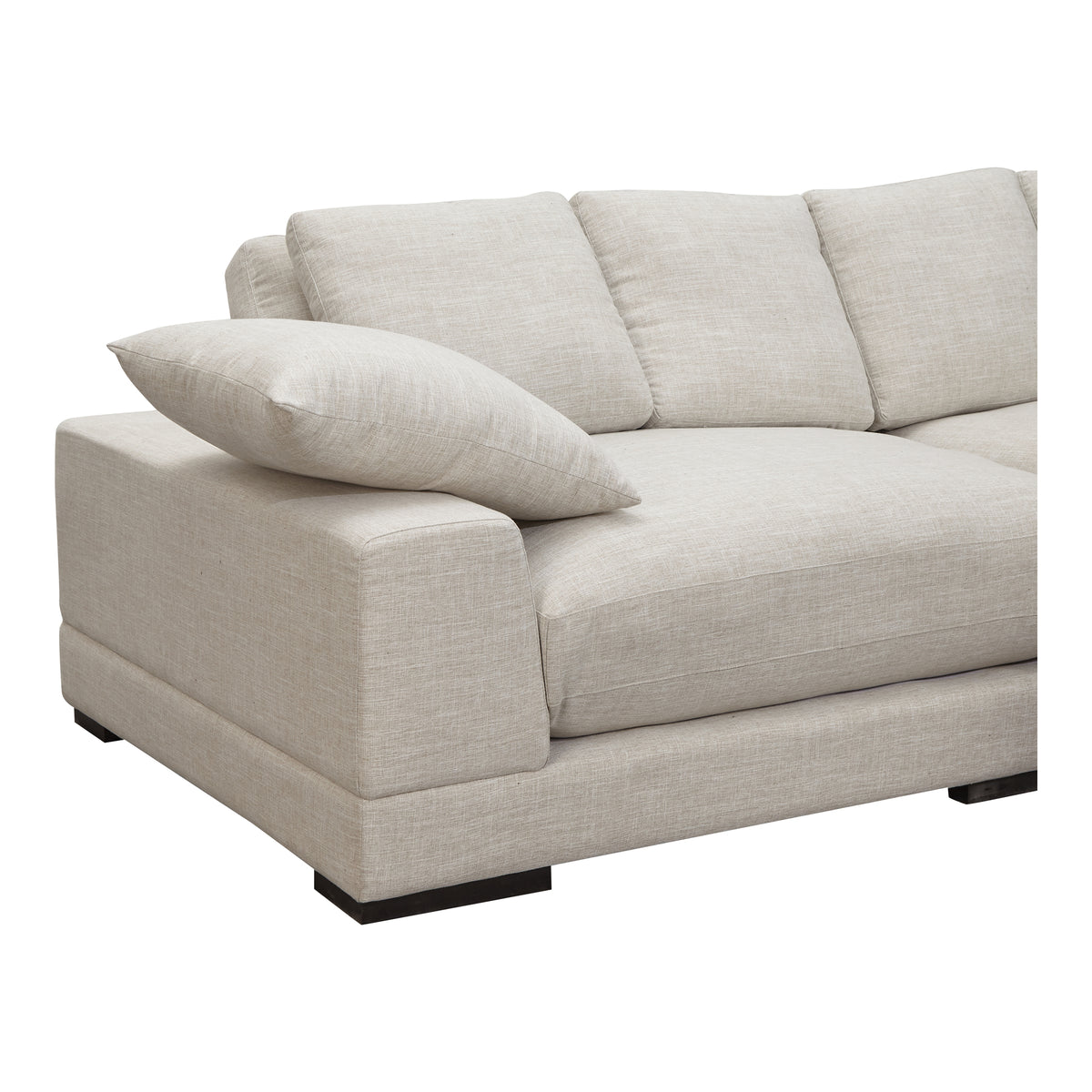 White deep sectional deals